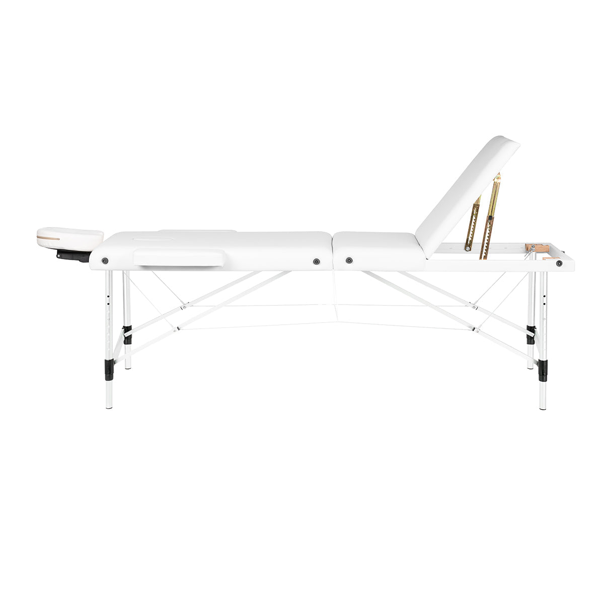 BALANCE aluminium folding massage table 3 segment white - BVShop