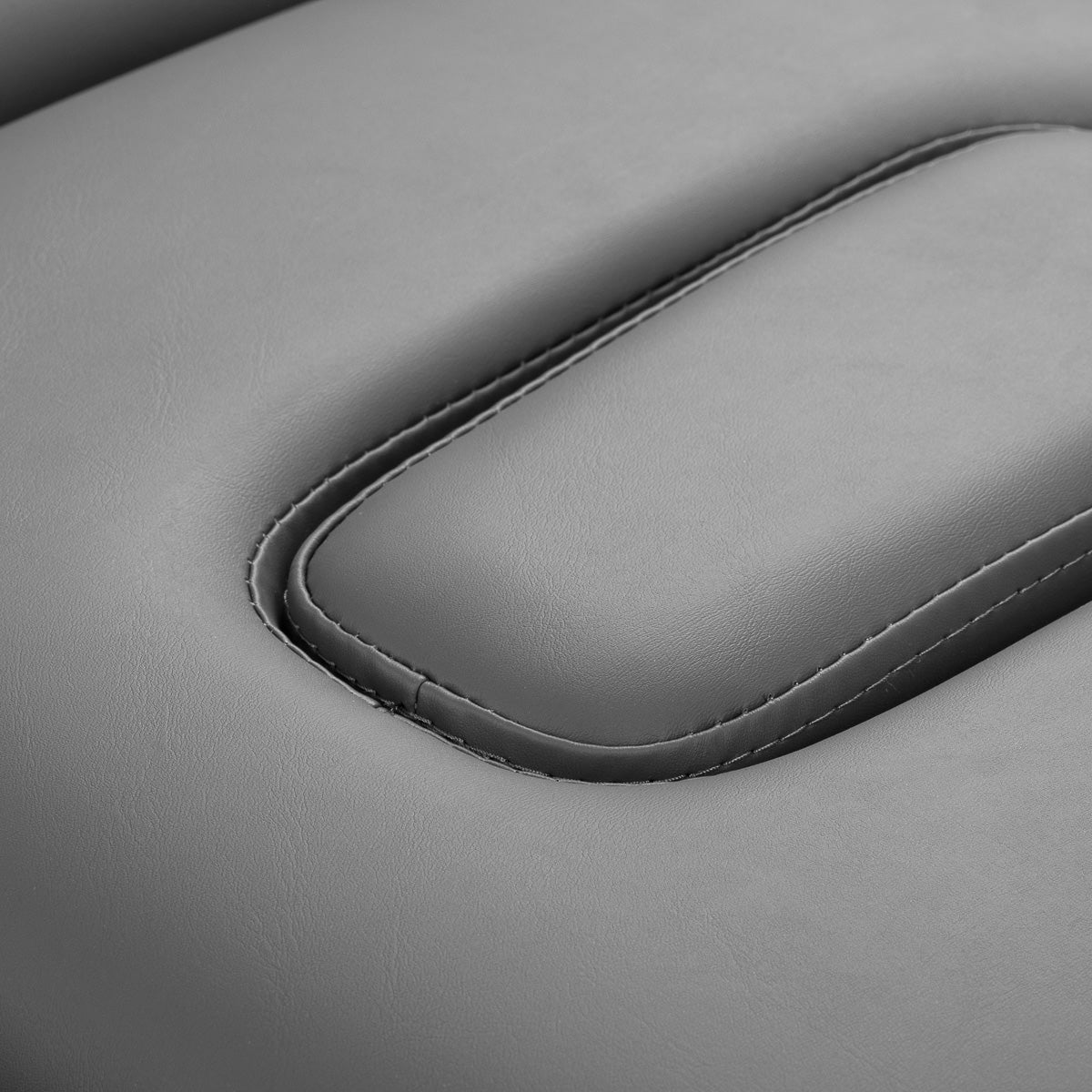 Grey synthetic leather upholstery on BALANCE Novus 4 table