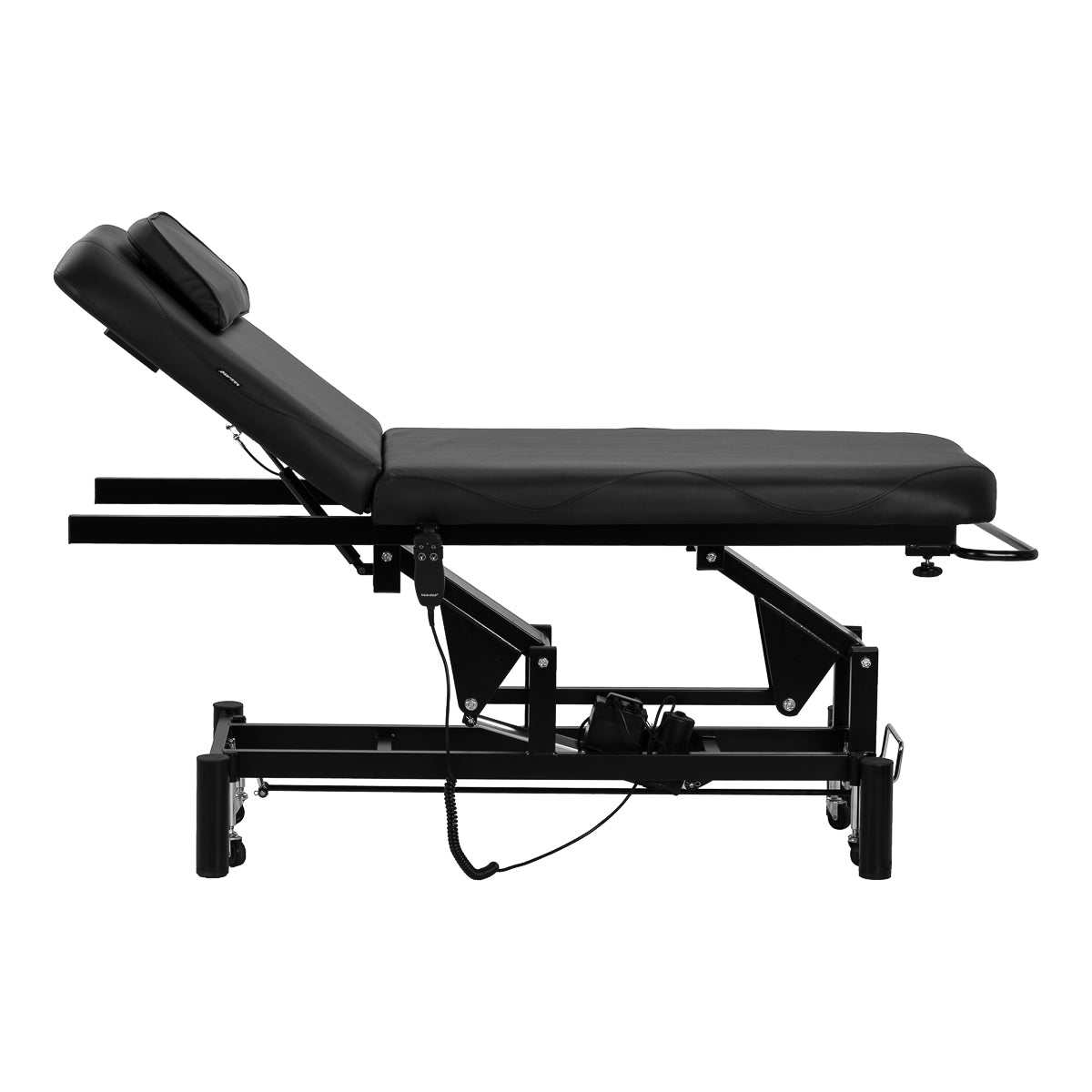 Black Azzurro 684A massage table for professional salon use