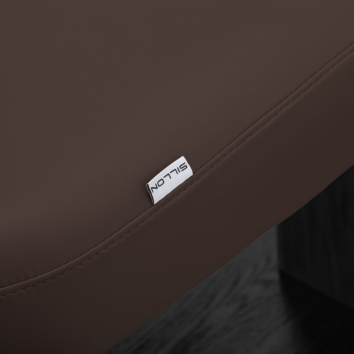 سرير SPA كهربائي Sillon Relax – بني داكن، قاعدة بلون أسود · غطاء قابل للإزالة