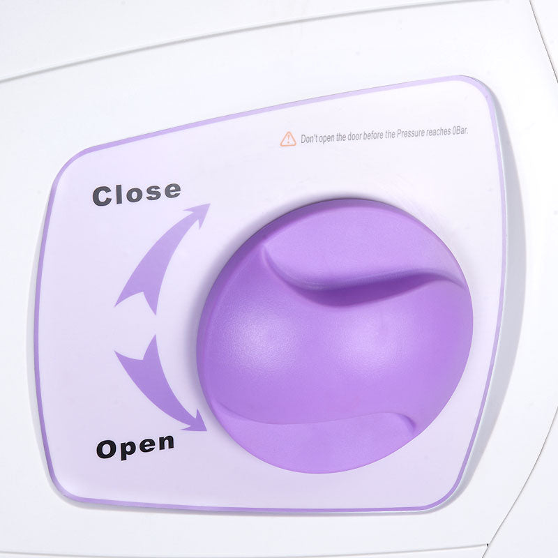 Medical Autoclave Class B 18L by Beauty System, compact sterilizer with digital controls and stainless steel chamber.
