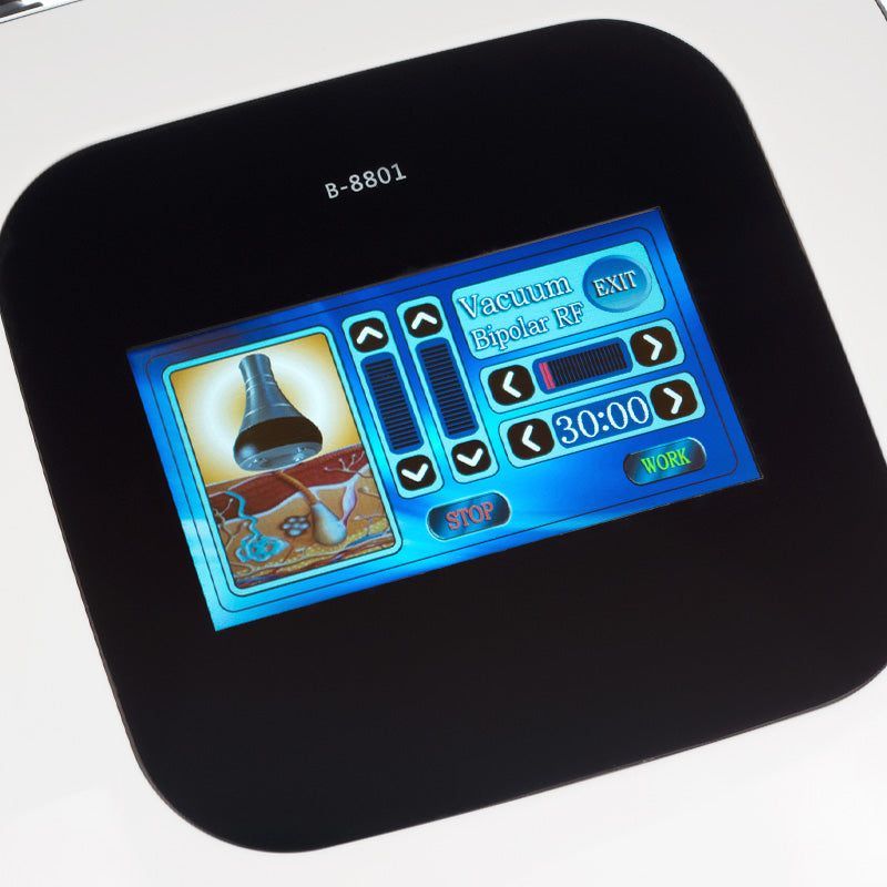 Beauty System RF BR-8801 radio frequency and ultrasonic cavitation device with control panel and treatment probes.