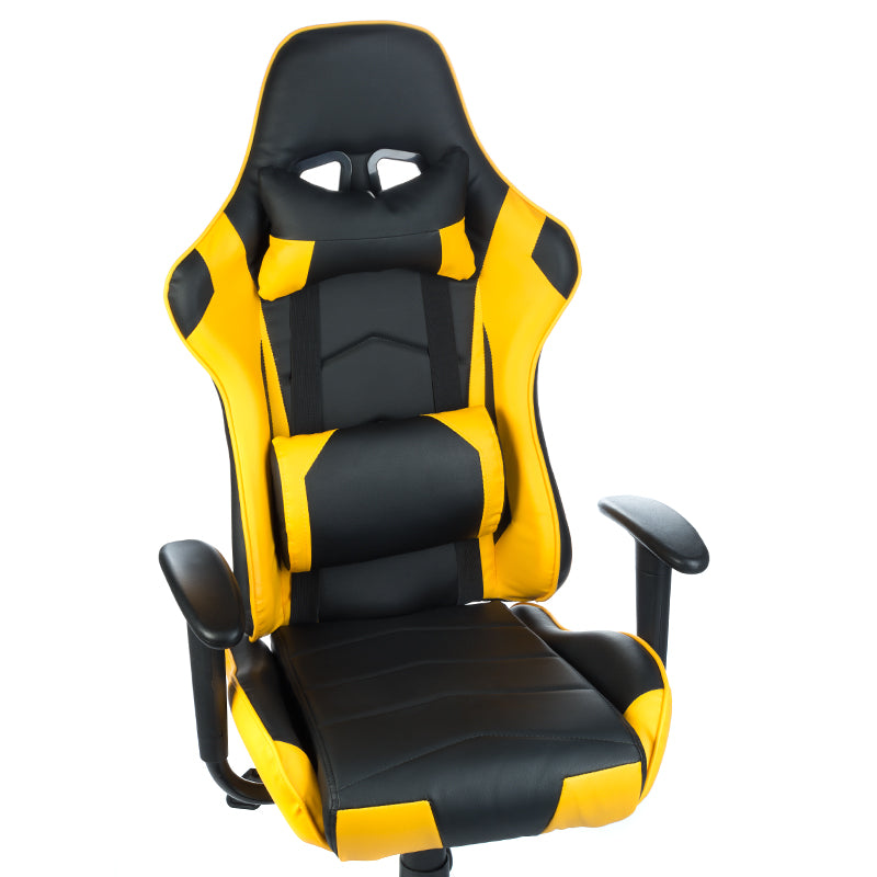 Fotel gamingowy RACER CorpoComfort BX-3700 Żółty - BVShop