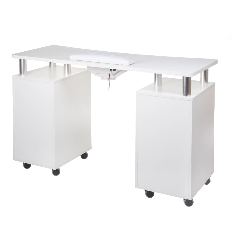 Manicure table + dust extractor BD-3425+P WHITE - BVShop