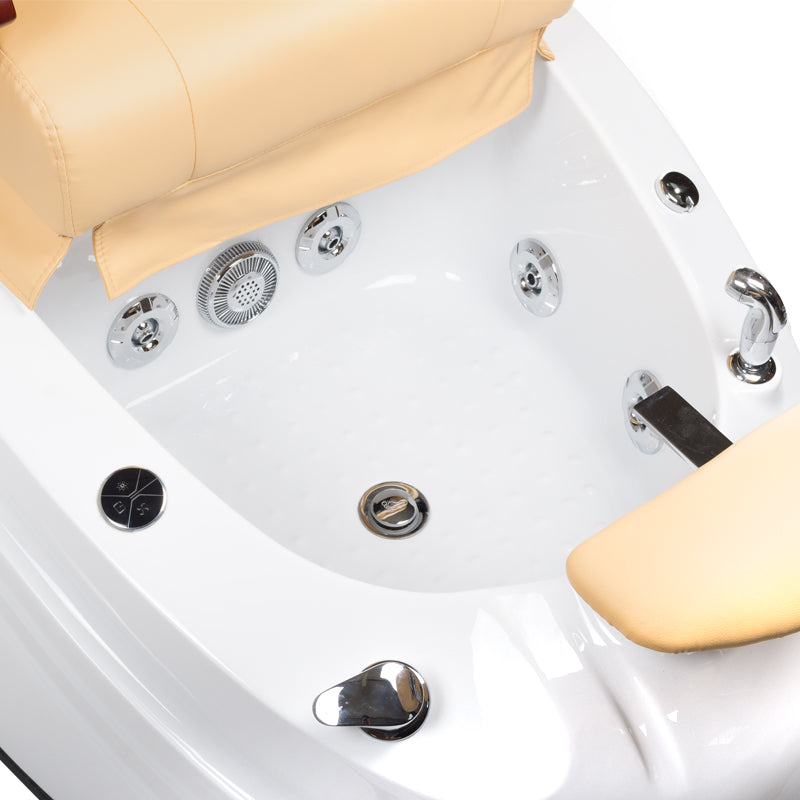 Fotel do pedicure z masażem BR-2307 Beżowy - BVShop
