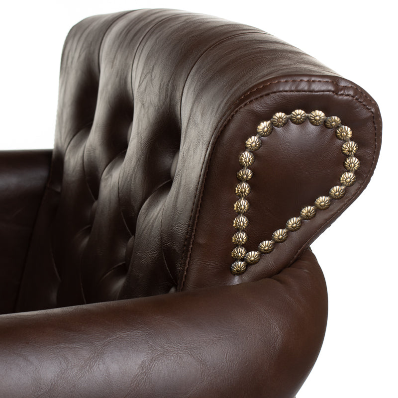 Fotel fryzjerski ALBERTO BH-8038 brązowy - BVShop