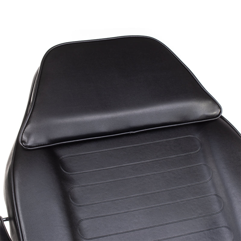 Black cosmetic hydraulic armchair BW-210 from Beauty System with adjustable backrest and sturdy metal base for salon use.