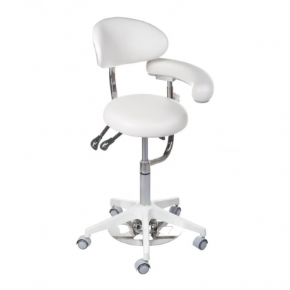 Taboret medyczny z oparciem BD-Y914 White - BVShop