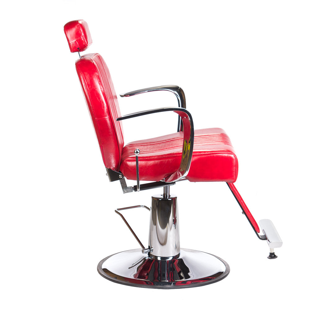 Fotel barberski OLAF BH-3273 Czerwony - BVShop