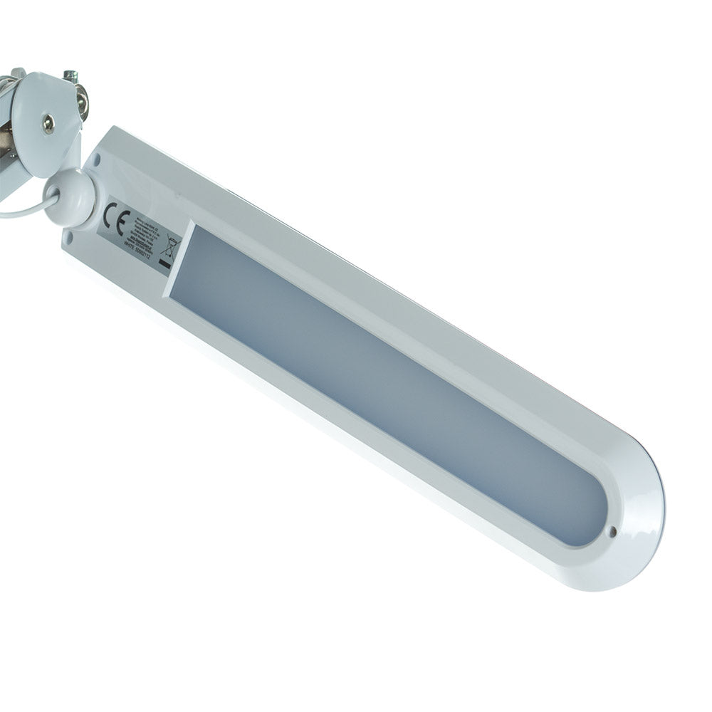 Sonobella Moon LED workshop lamp clip by Beauty System, bright white light with adjustable clip for workspaces and craft projects.