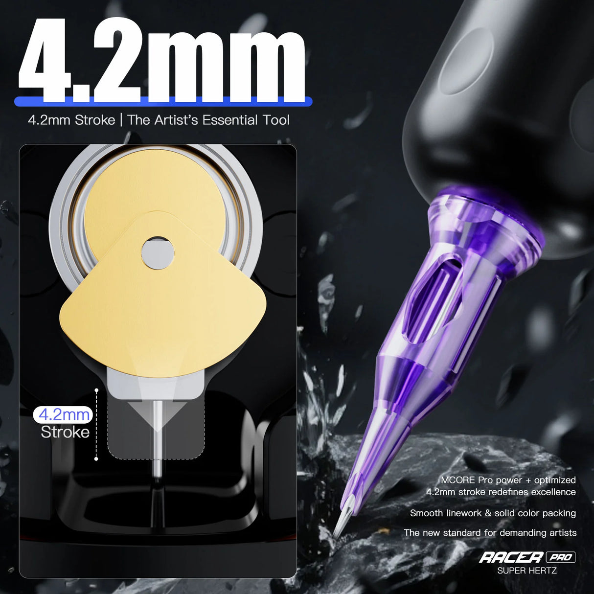 قلم وشم لاسلكي ماست ريسر برو وردي بسُمك 4.2 مم