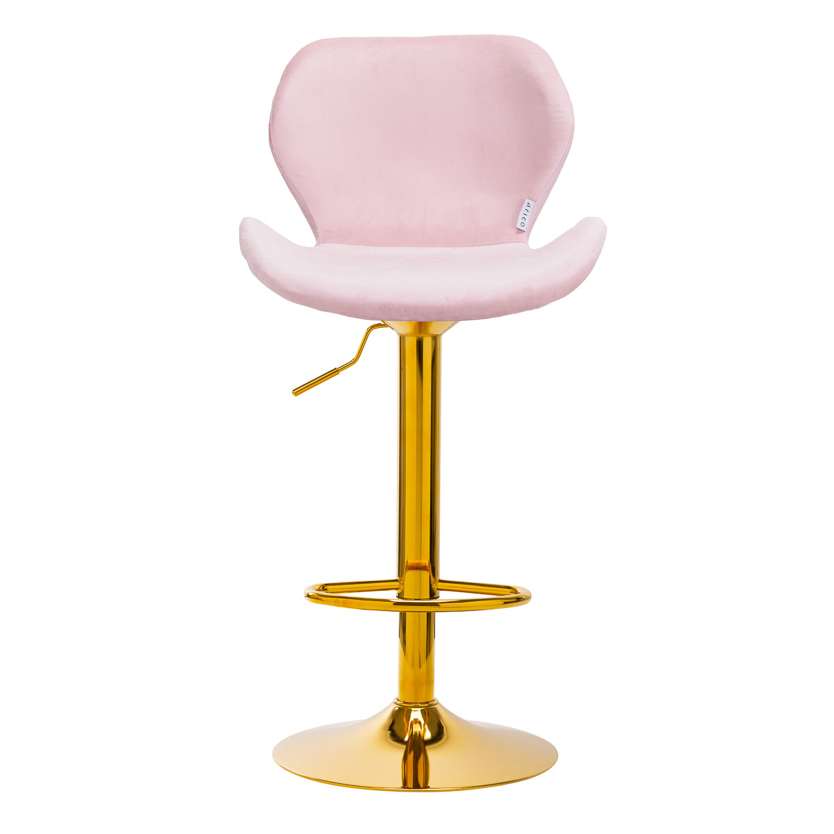 4Rico Bar Hocker QS-B15 velvet pink - BVShop