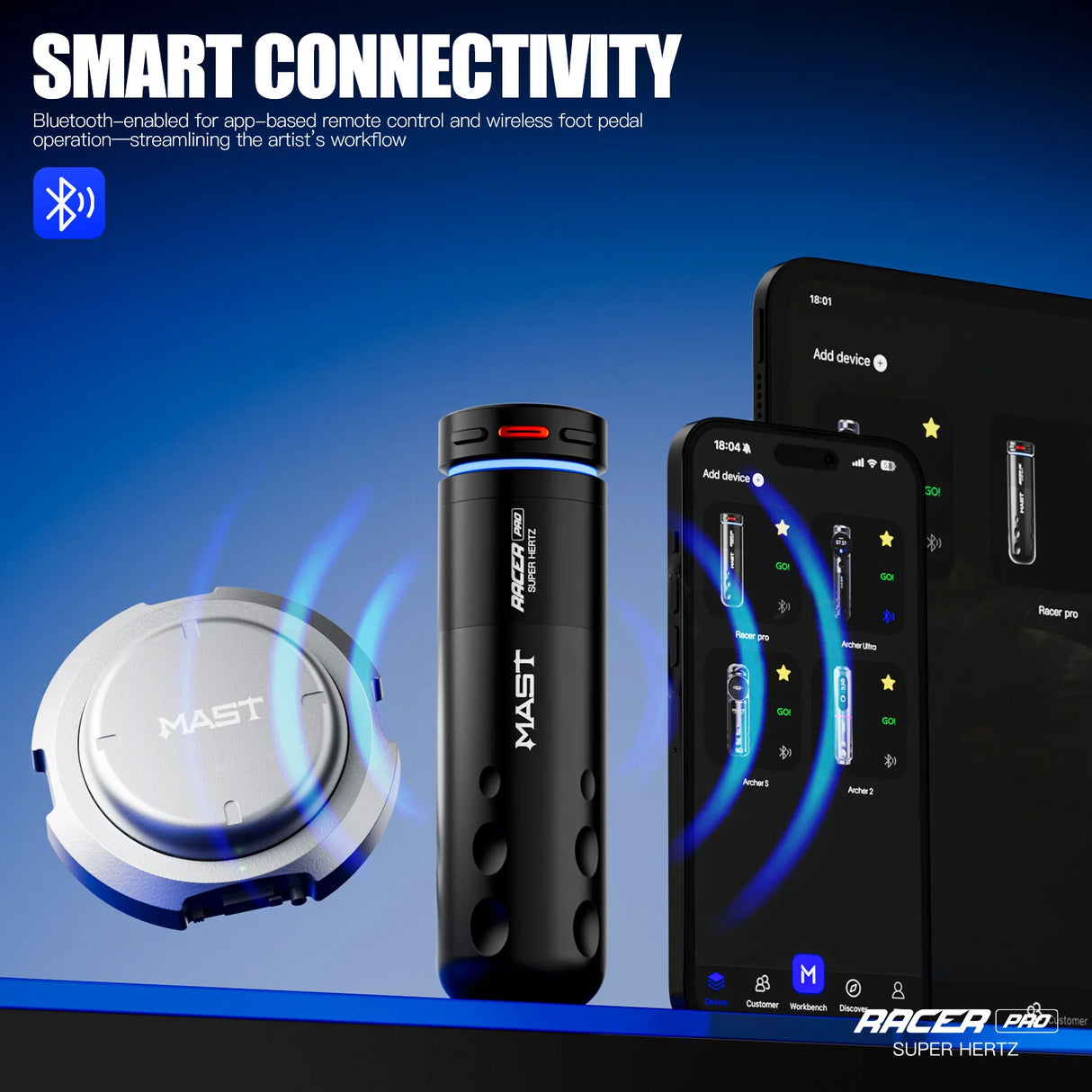 قلم وشم لاسلكي ماست ريسر برو وردي بسُمك 4.2 مم