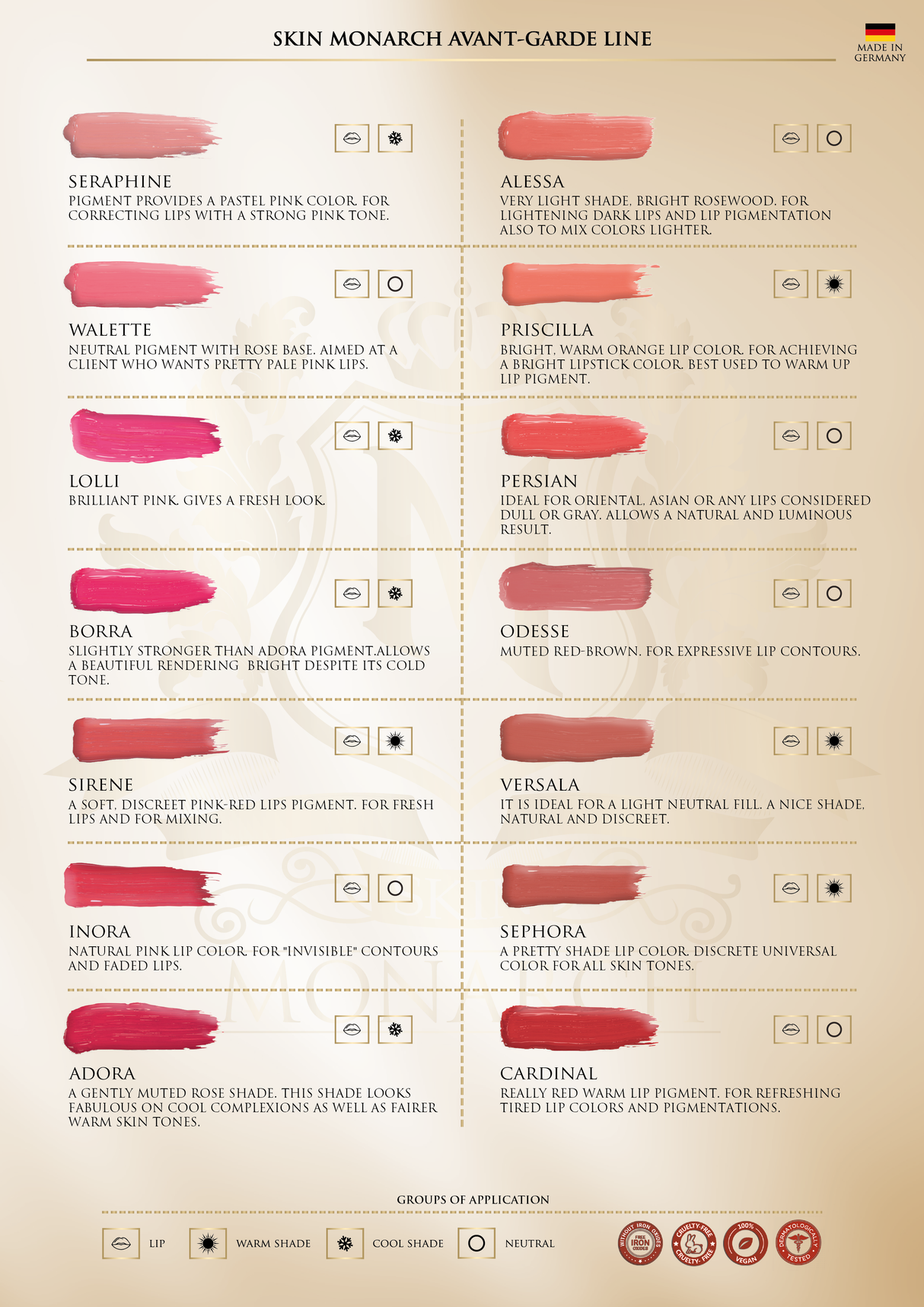 صبغة شفاه سيرين من خط سكين مونارك أفانتغارد (5 مل)