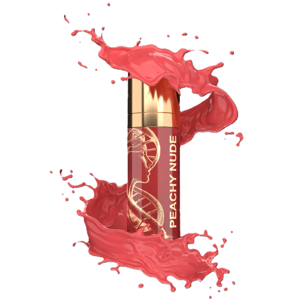 BROW DADDY × DNA Pigments مجموعة الذهب الشفاه بلون خوخي طبيعي