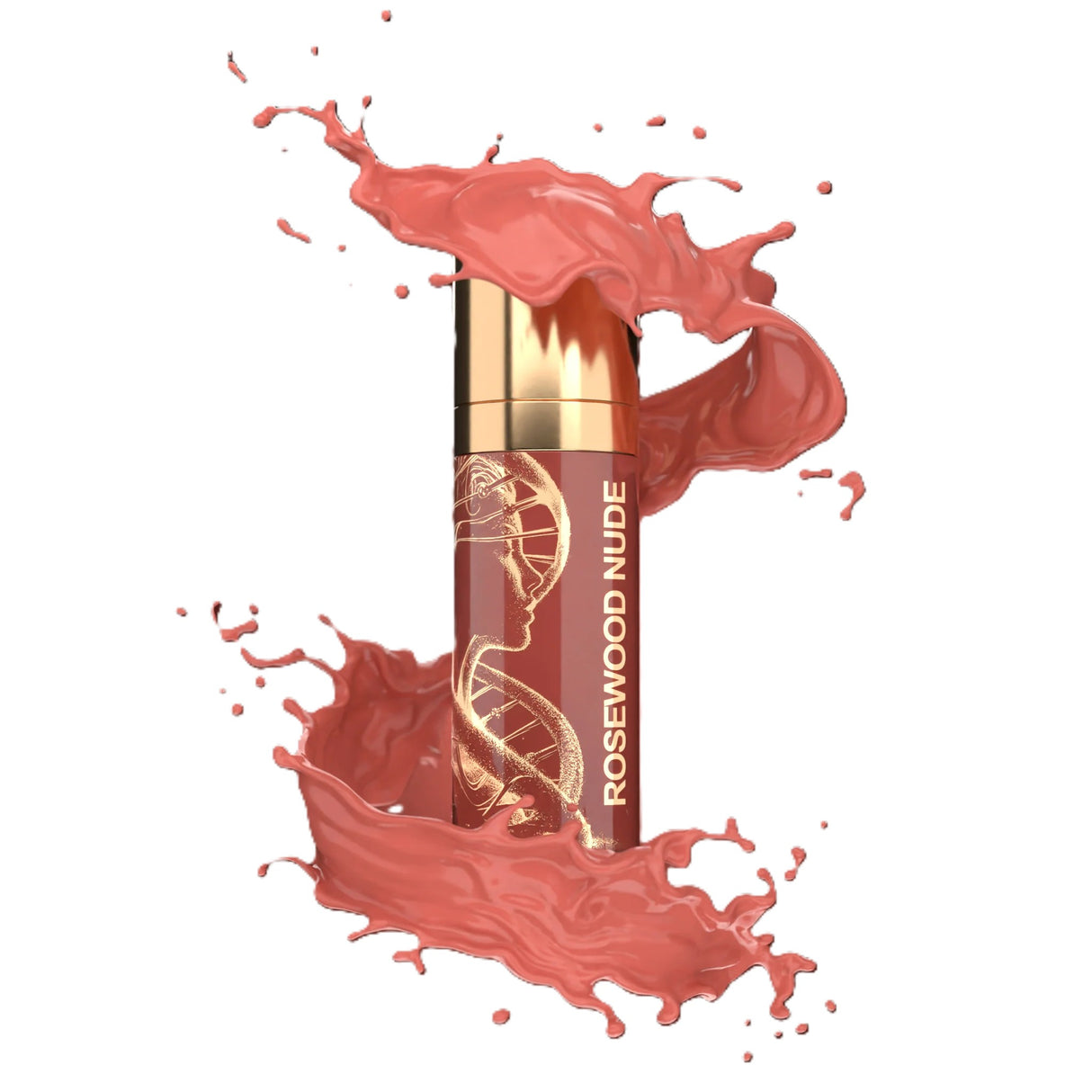 BROW DADDY × DNA Pigments مجموعة الذهب الشفاه روزوود عارية