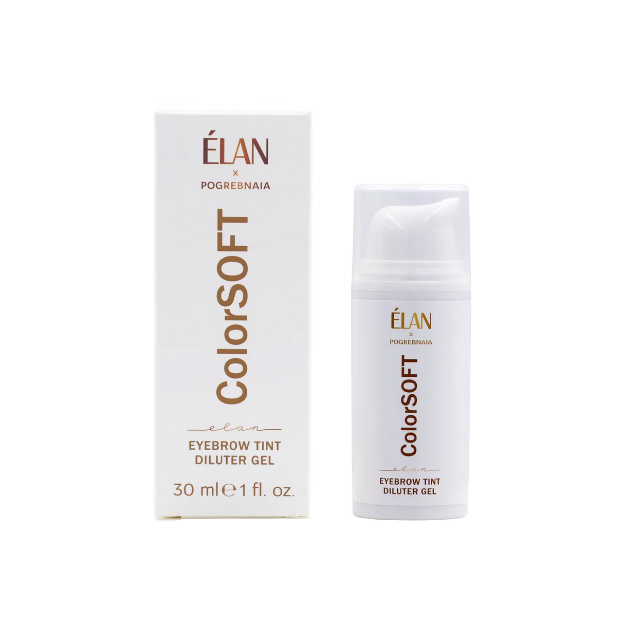 ELAN ColorSOFT brow tint diluter gel bottle for softer colour results