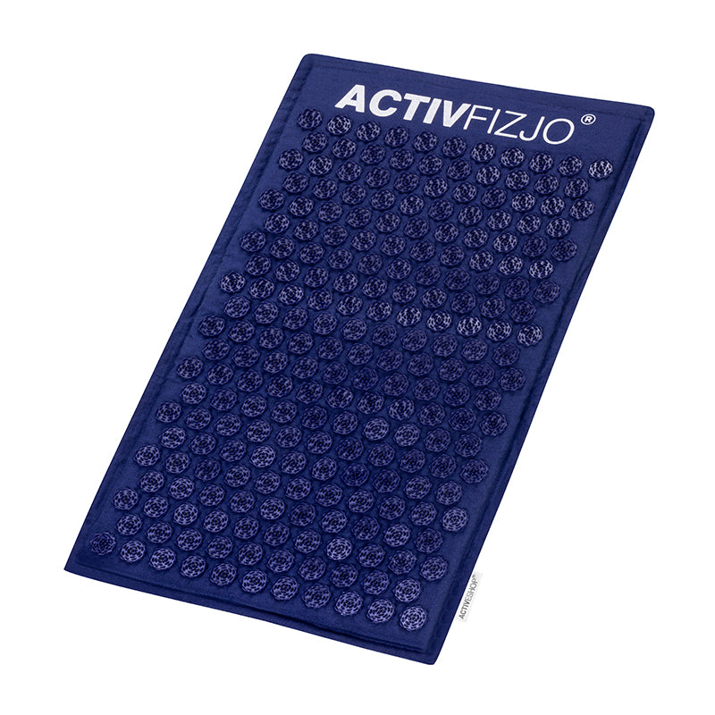 Activfizjo premium natural navy blue acupressure mat with a pillow - BVShop