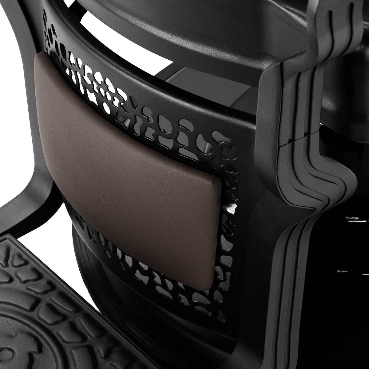 Barber chair Gabbiano Niccolo brown buttonless - BVShop