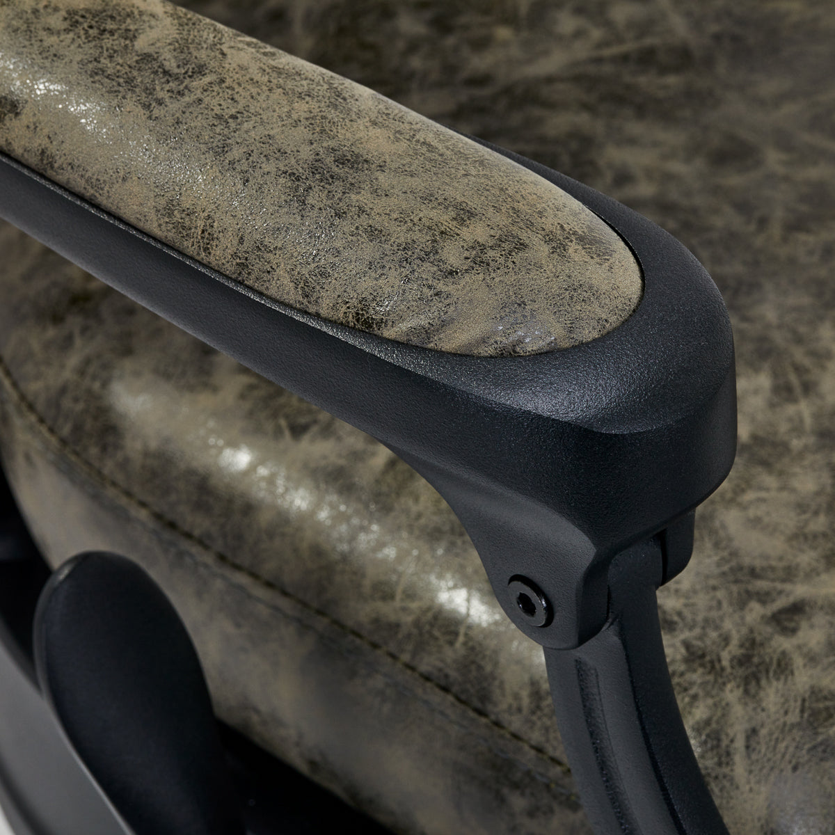 Barber chair President Old Leather Green - BVShop