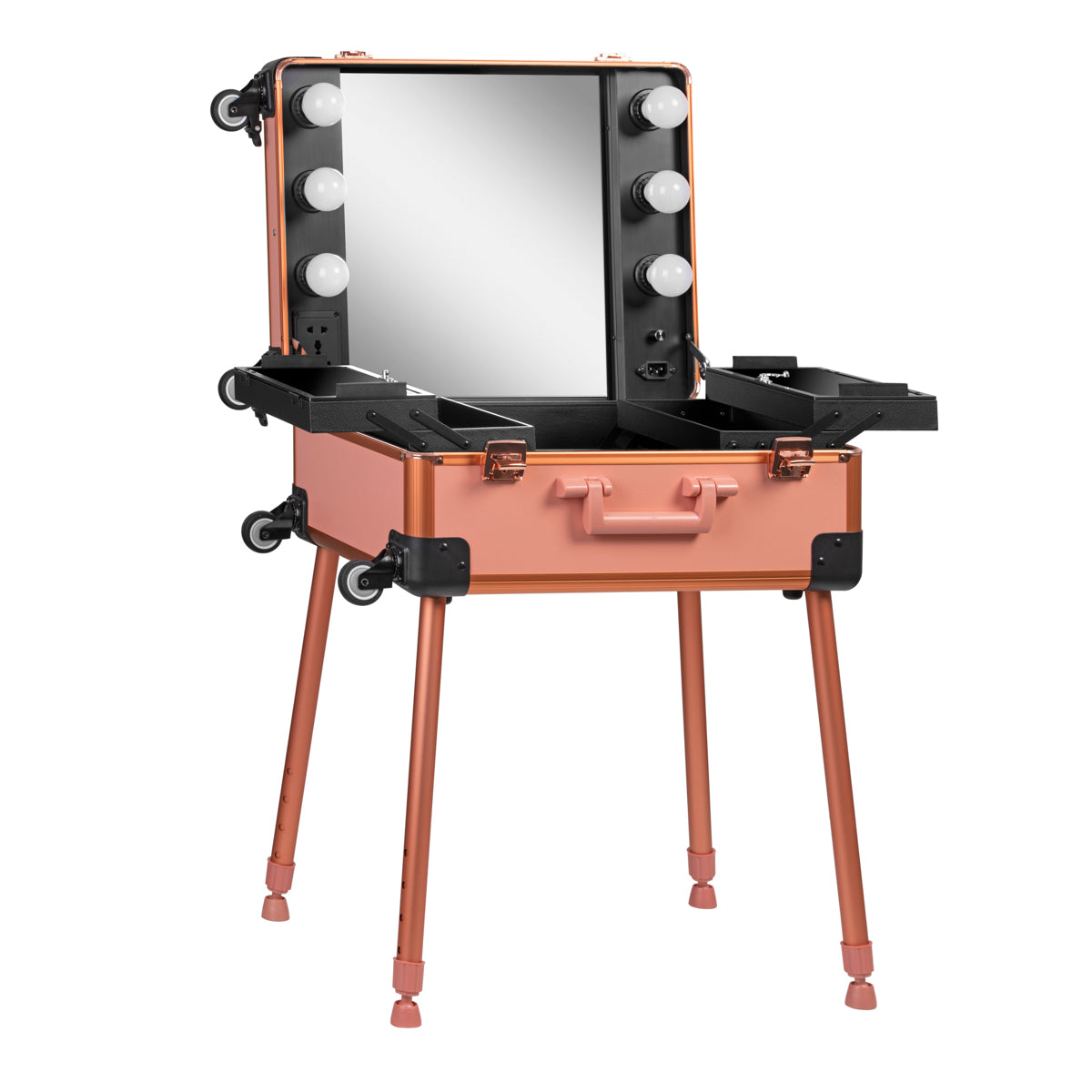 CASE PORTABLE STAND T-27 ROSE GOLD - BVShop