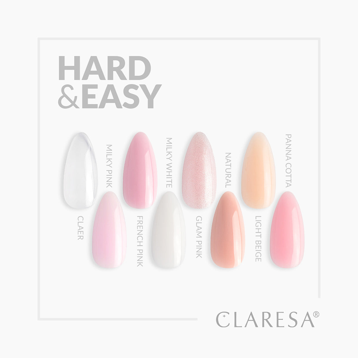 CLARESA HARD&EASY BUILDER GEL GLAM PINK 45g - BVShop