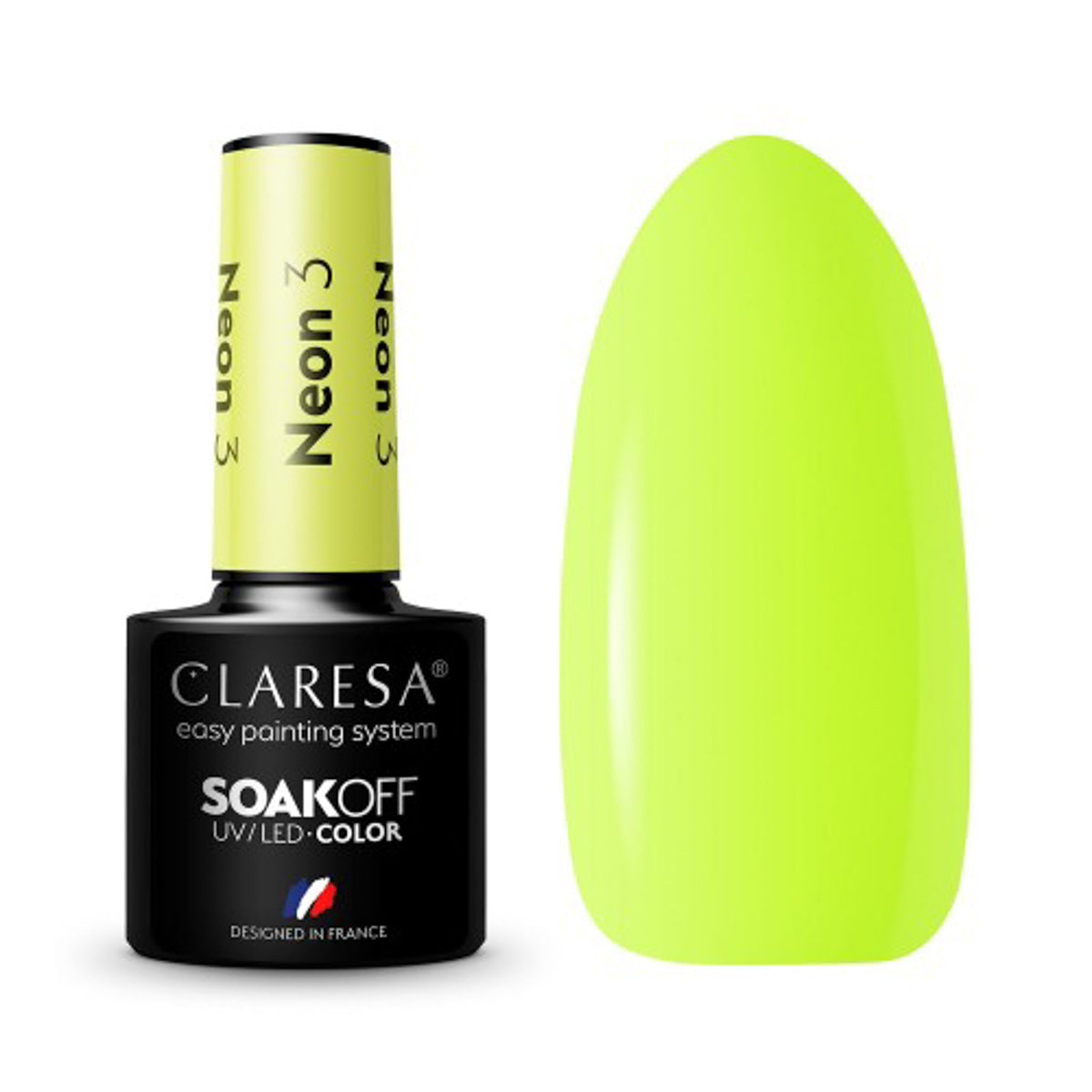 CLARESA Hybrid nail polish NEON 3 -5g - BVShop