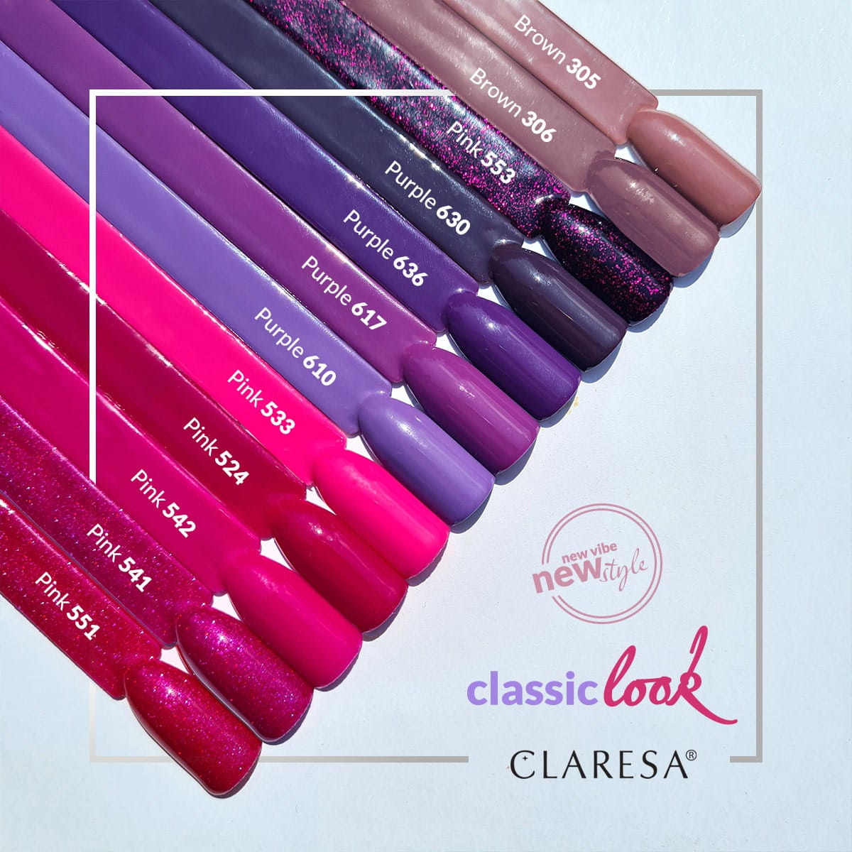 CLARESA Hybrid nail polish PINK 542 -5g - BVShop