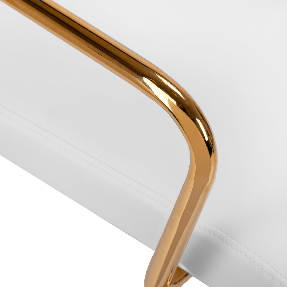 Cosmetic chair QS-OF211G gold light grey - BVShop