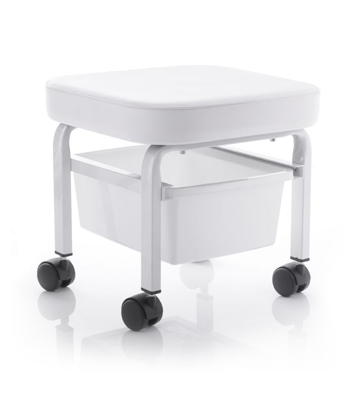 Cosmetic pedicure stool with a container - BVShop
