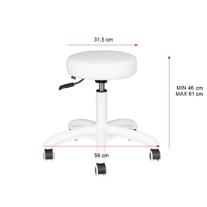 Cosmetic stool am-303-2 white - BVShop