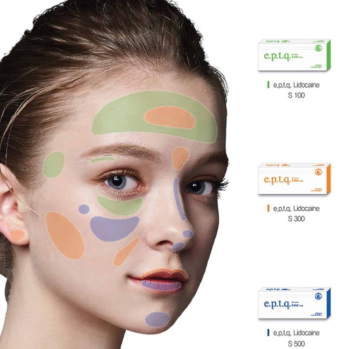 e.p.t.q. S500 حمض الهيالورونيك للحشو 1 × 1 مل