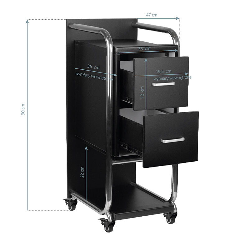 Gabbiano Friseurassistentin Solo silber – schwarz - BVShop