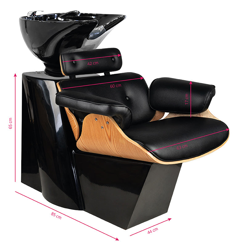 Gabbiano hairdressing wash unit florence black - BVShop