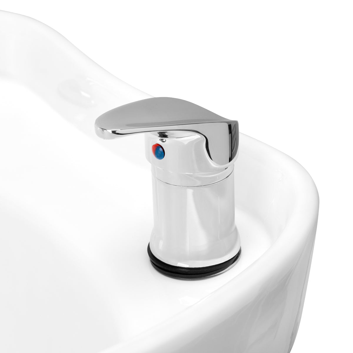 Gabbiano Porto grey hair wash unit for salons with a comfortable basin and modern design, ideal for professional hairdressing.