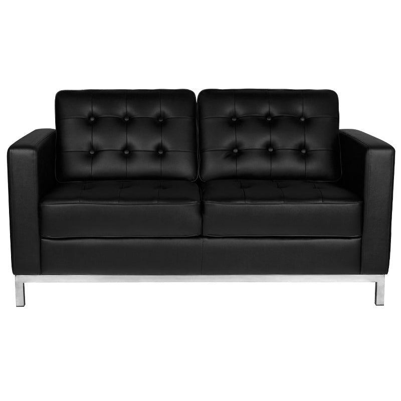 Gabbiano sofa for waiting room bm18019 black - BVShop