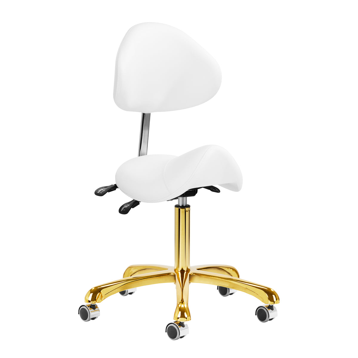 Giovanni cosmetic stool 1004 gold white - BVShop