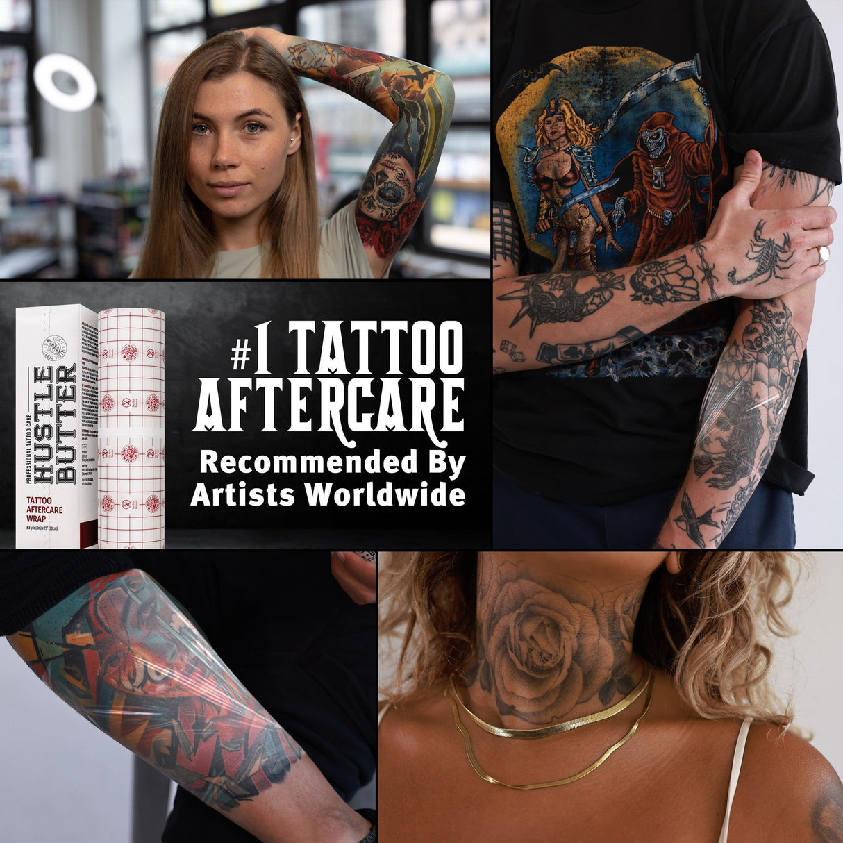 Hustle Butter Tattoo Aftercare Wrap 20cm x 8m - BVShop