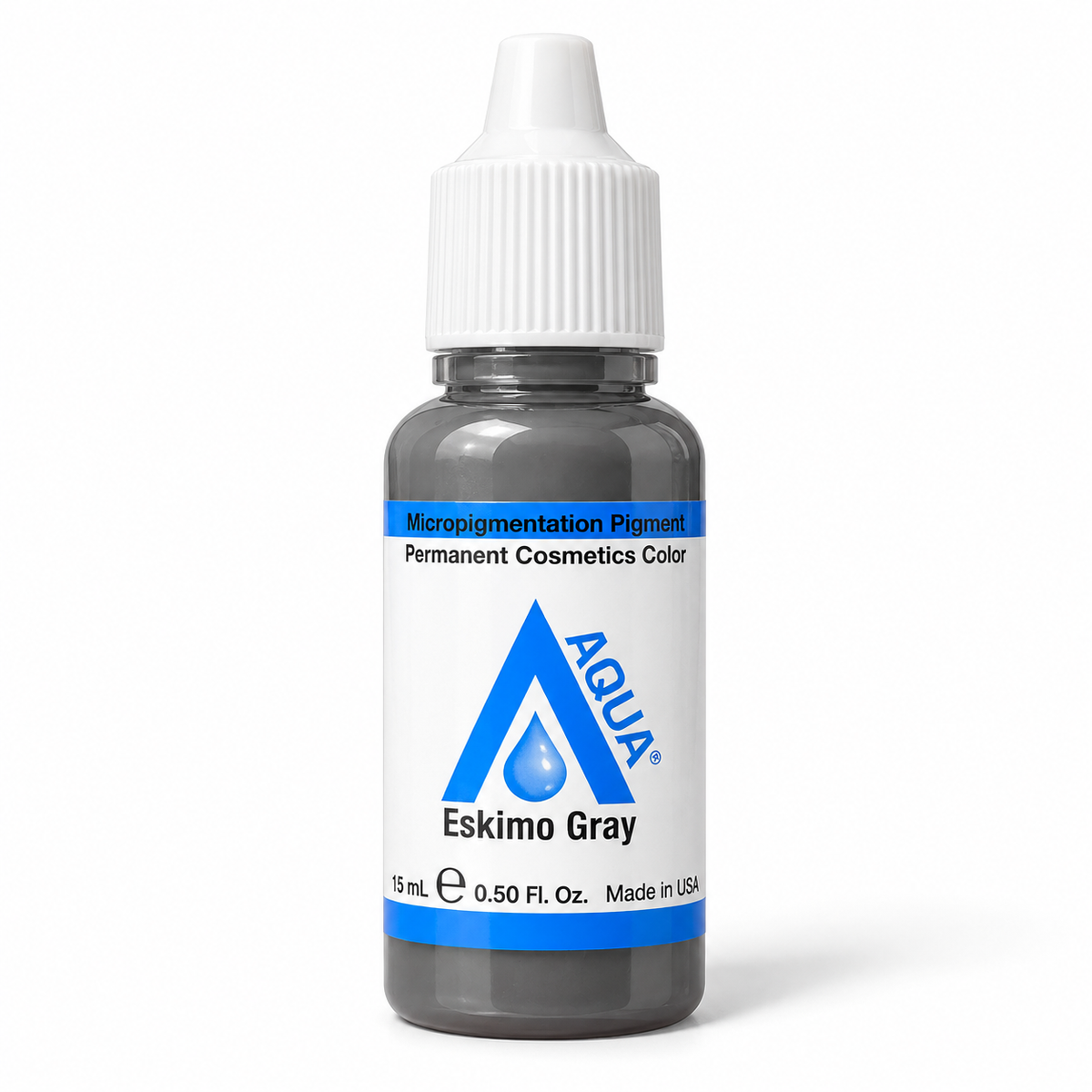 Li Pigments Aqua Eskimo Gray Pigment 15ml — bottle on white background with soft shadow