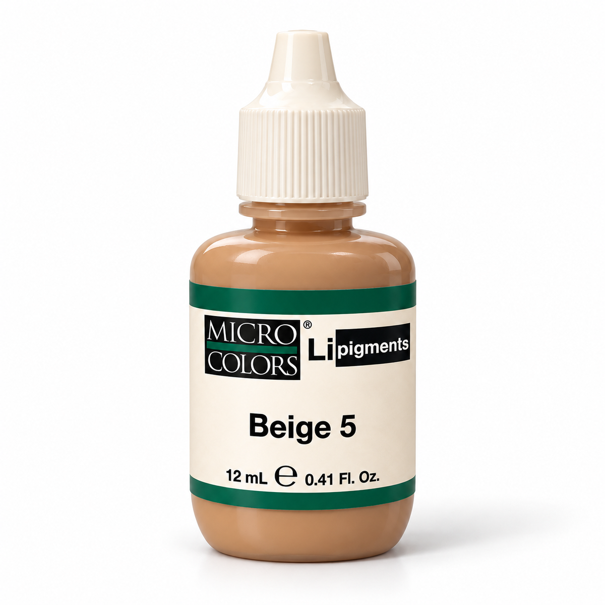 Li Pigments Micro Colors Beige 5 Pigment 12ml — bottle on white background with soft shadow
