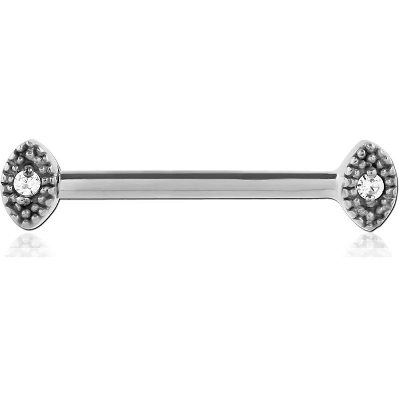 قرط ثقب الحلمة من الزركونيا