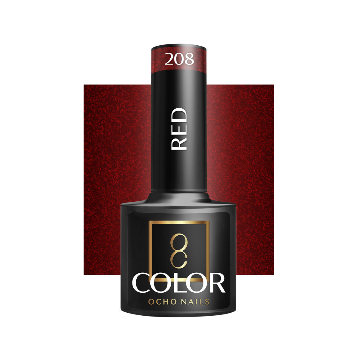 OCHO NAILS Hybrid nail polish red 208 -5 g - BVShop