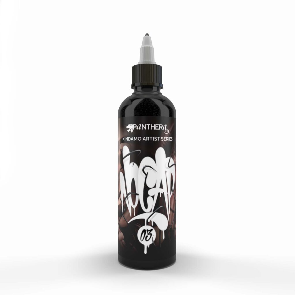 Panthera X Kindamo No Cap 03 صبغة وشم 150ml — عبوة على خلفية بيضاء