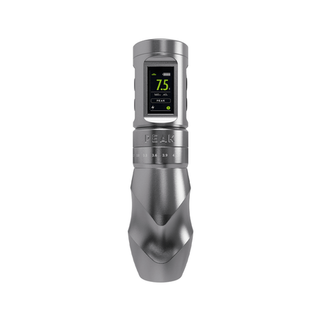 Peak Solice Pro V2 Wireless Tattoo And PMU Machine Matte Silver - BVShop