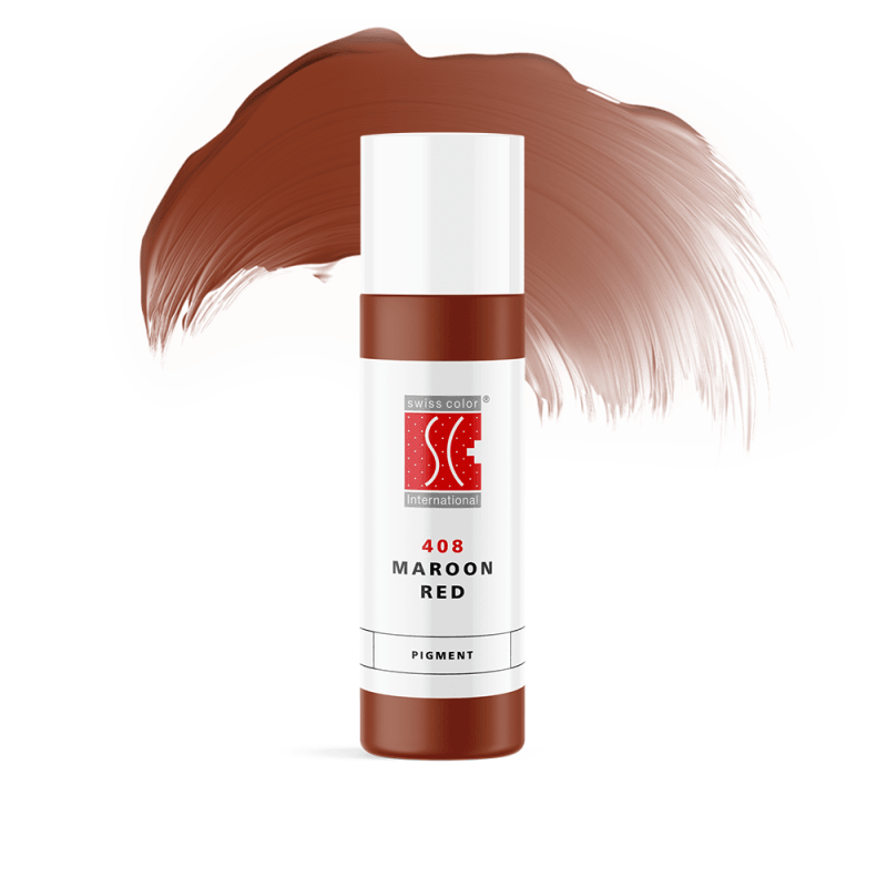 Swiss Color 408 Maroon Red Lip Pigment - BVShop