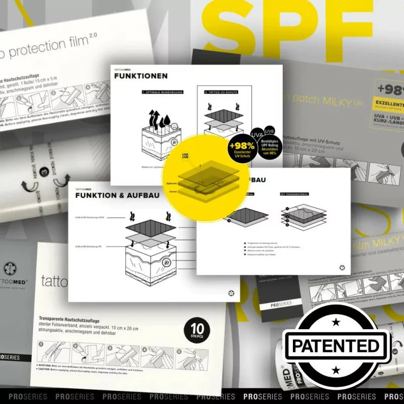 TattooMed Tattoo Protection UV Film Roll 2m X 20cm - BVShop