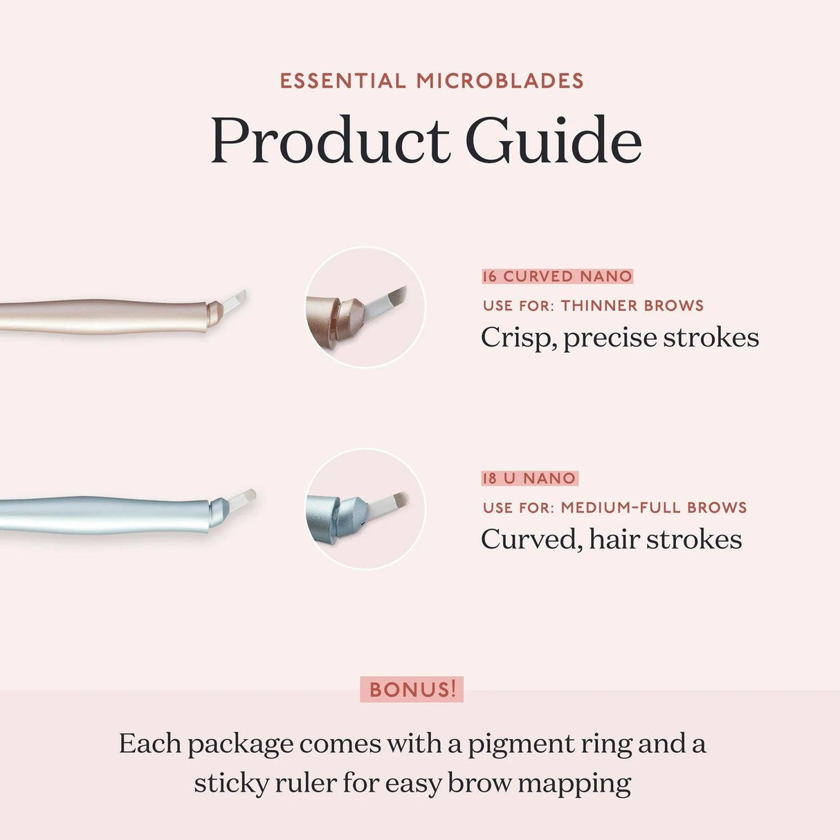 Tina Davies Microblading Pen 18 U Nano 10pcs - BVShop