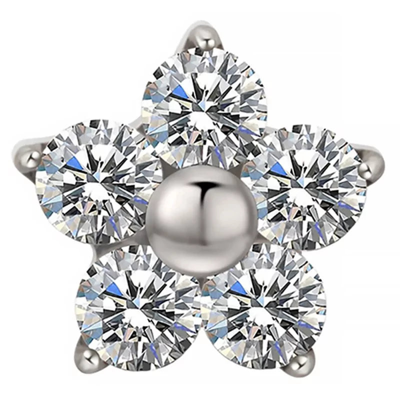 خاتم التيتانيوم على شكل زهرة