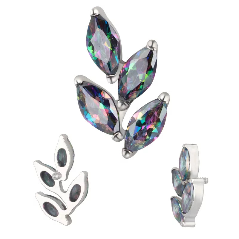 خاتم التيتانيوم على شكل ورقة