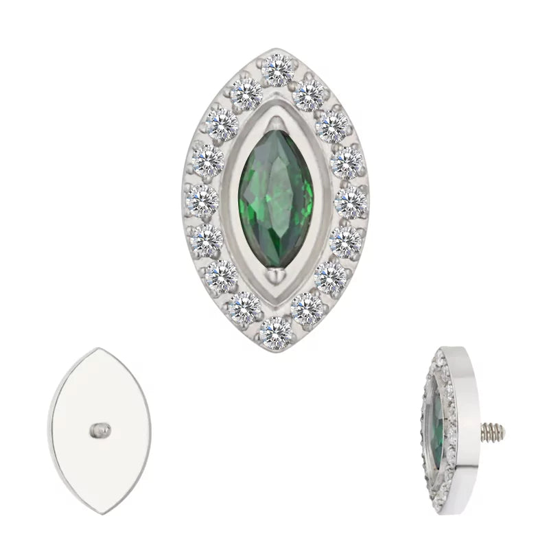 نصائح خواتم التيتانيوم بتصميم ماركيز وإطار مثبت